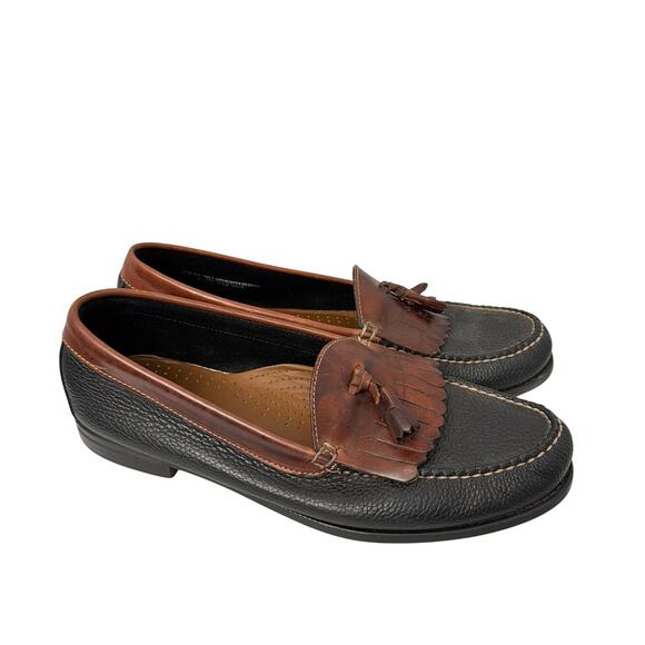 GH Bass Weejuns Shoes Mens 12 M Brown Leather Kiltie Tassel Loafers Moccasin main image 5